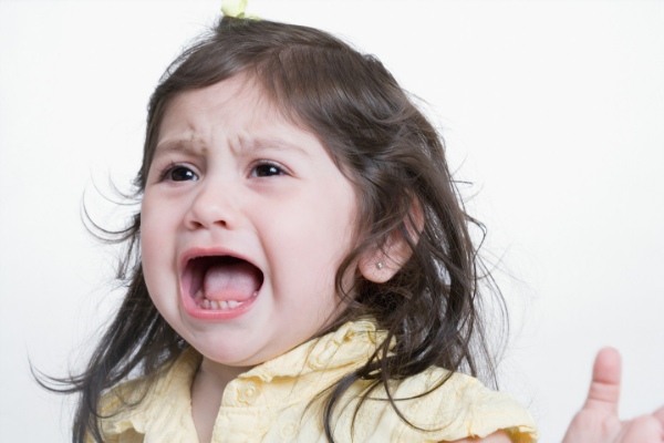 toddler having a tantrum