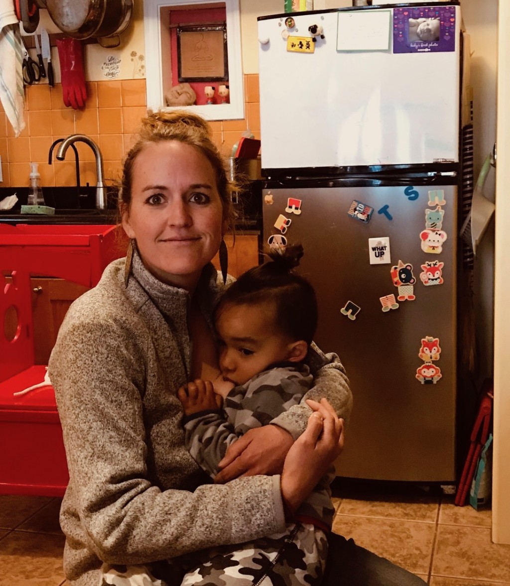 extended breastfeeding, mom nursing her three year old son