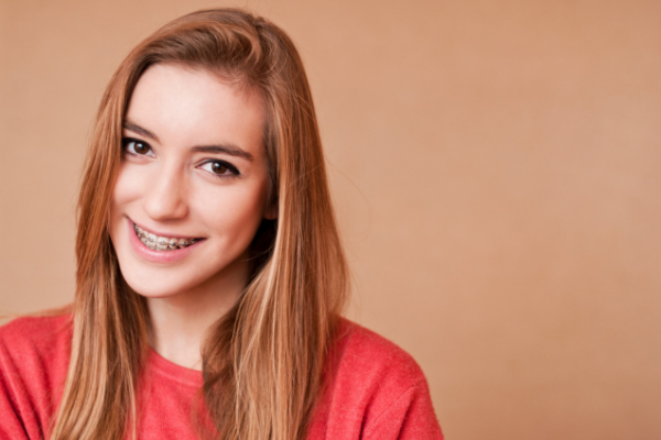 tween girl with braces