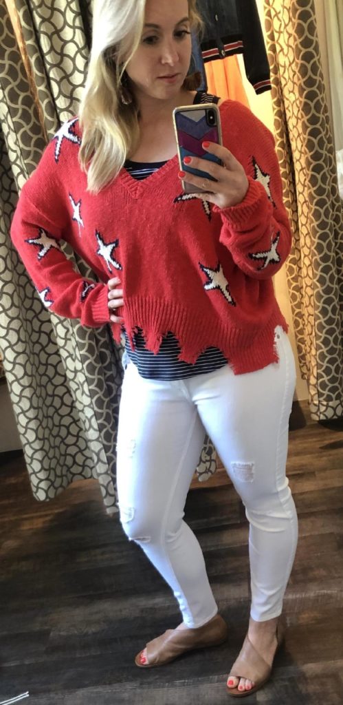 beachy sweater from ambiance boutique in san francisco